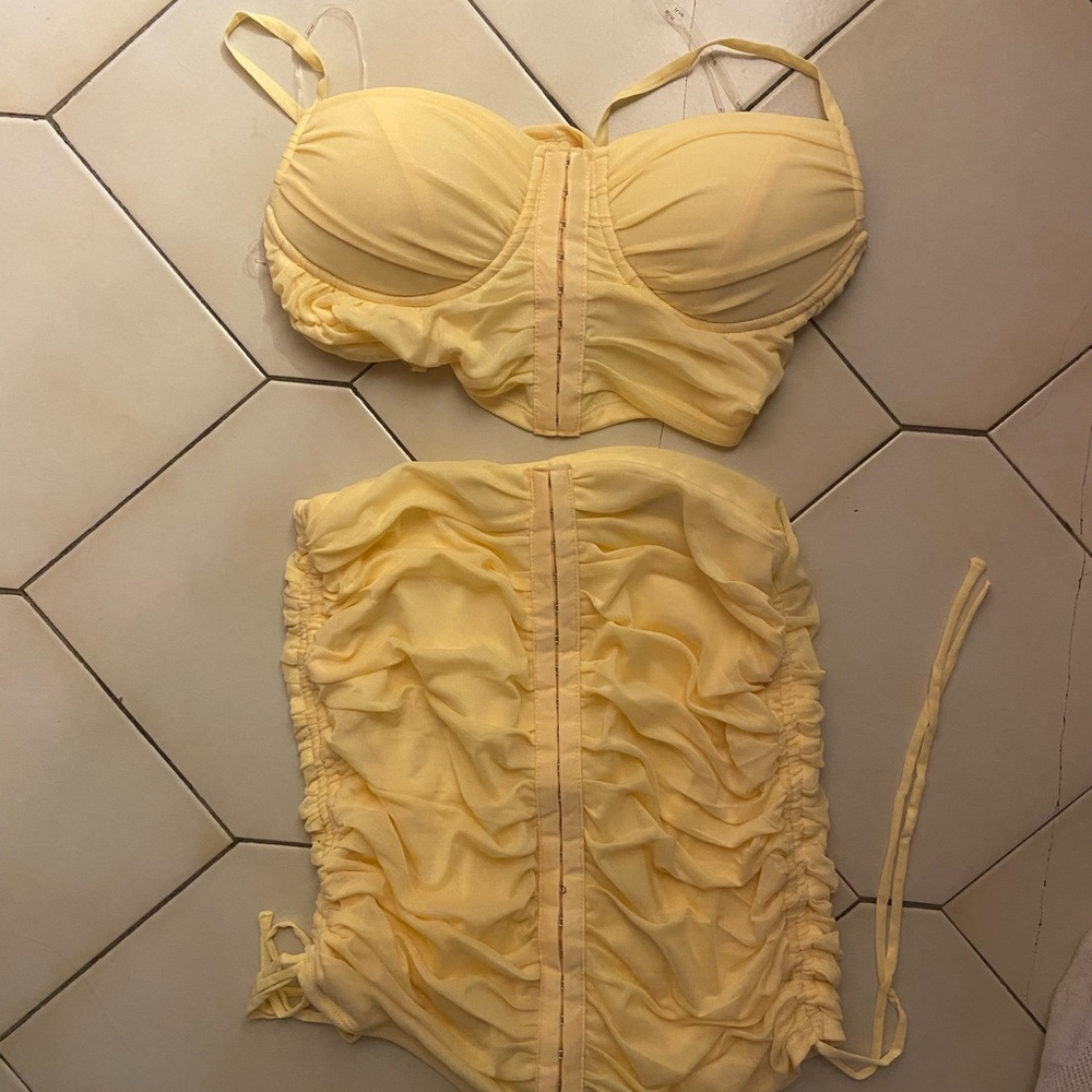 Yellow two piece set. - Picture 2 of 2